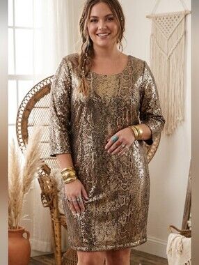 ELIE Tahari sequin dress size 16